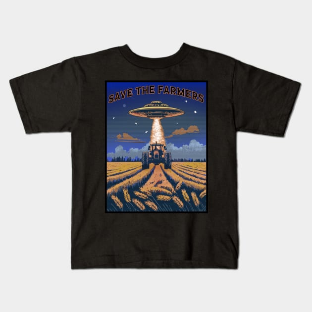 Save The Farmers Kids T-Shirt by Midcenturydave